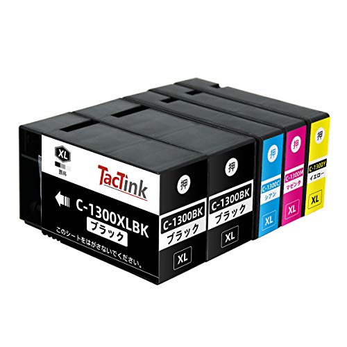 樂天商城 - TacTink キャノン PGI-1300 1300xl Canon MB2130 MB2730 互換 インク 全色顔料 大容量 残量検知 対応