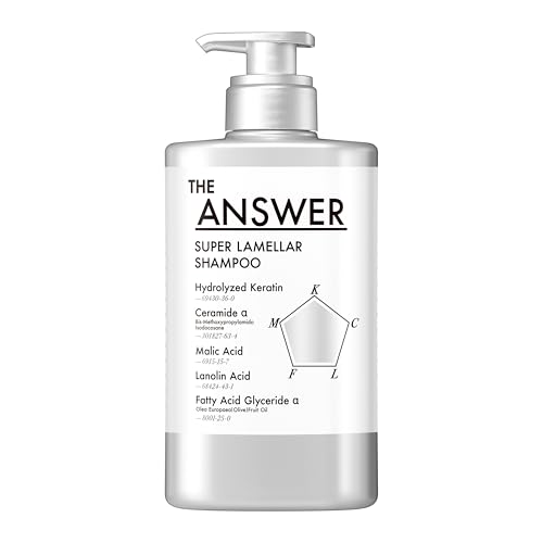 【THE ANSWER】 ジアンサー スーパーラメラシャンプー ポンプ 400ml ベルガモット＆ダフネの香り 美髪5大必須成分配合 髪質改善
