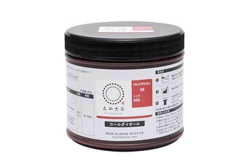 桂屋ファイングッズ みやこ染め 布用 ECO 染料 コールダイオール 300g入 徳用 #02 レッド KF-CDOT