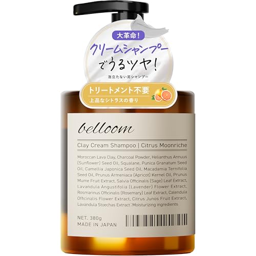 【塗る生美容液】ベルーム クリームシャンプー オールインワン クレイクリームシャンプー ダメージケア 380g (単品)
