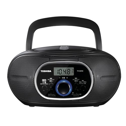 TOSHIBA(東芝) CDラジオ Bluetooth搭載 横型コンパクト TY-CW10(K) ブラック