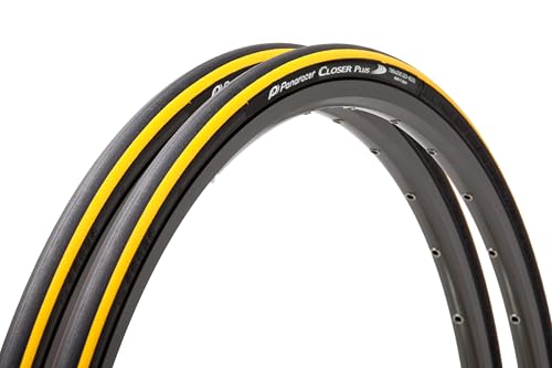 【特別版】2本セット パナレーサー(Panaracer) クローザープラス CLOSER PLUS 700×25C クリンチャー 黒/黄ライン(4.0)