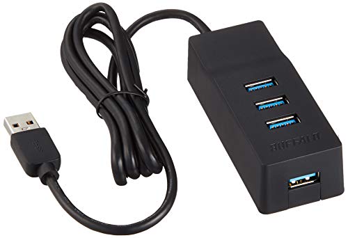 TV背面取り付けキット付ブラック/セルフパワー/BSH4A110U3VBK・パッケージ個数:1・【対応機器】USB 3.2（Gen 1）/3.1（Gen 1）/3.0 Type-A搭載のWindowsパソコン、MacおよびChromebook、ゲーム機、タブレット・テレビ背面に取り付け可能でテレビ周りがすっきり・ホコリの溜まりやすいテレビ背面でも安心のUSBポート用防塵キャップ4つ付き・通電状況が確認できるLEDランプ搭載・バスパワー/セルフパワー両対応で、利用シーンに応じて使い分けできるケーブル直付けでケーブル紛失の心配なし【仕様】 対応機器　USB 3.2（Gen 1）/3.1（Gen 1）/3.0 Type-A搭載のWindowsパソコン、MacおよびChromebook、ゲーム機、タブレット ケーブル長/USBケーブル　約1.0m ケーブル長/ACアダプター　約1.5m 電力供給方式　セルフパワー／バスパワー 供給電流/セルフパワー時　4ポート合計2500mA以内 供給電流/バスパワー時　4ポート合計800mA以内 USB 3.2（Gen 1）/3.1（Gen 1）/3.0接続時。接続先のパソコンの供給電流に依存します。 外形寸法（幅×高さ×奥行） 突起物含まず　本体：約35×25×91mm テレビ背面取付金具：約29×12×90mm 質量　本体：約80g テレビ背面取付金具：約10g パッケージ寸法（幅×高さ×奥行）　約105×165×64mm パッケージ質量（本体含む）　約307g 期間　6か月間 取得規格　VCCI Class B、PSE 主な付属品　ACアダプター、取り付け用ネジ3種、テレビ背面取り付け金具、USB防塵キャップ(4つ)、取扱説明書／書 USBポート/パソコン側　USB Type-A オス×1（ケーブル直付け） USB 3.2（Gen 1）/USB 3.1（Gen 1）/3.0/2.0/1.1 USBポート/周辺機器側　USB Type-A メス×4：通信用 USB 3.2（Gen 1）/3.1（Gen1)/3.0/2.0/1.1、最大電流900mA(セルフパワー時) USBポート/最大通信速度　USB 3.2（Gen 1）/3.1（Gen 1）/3.0：最大5Gbps（規格値） USB 2.0：最大480Mbps（規格値） USB 1.1：最大12Mbps（規格値） 動作環境　温度5℃〜40℃、湿度5％〜85％（結露なきこと）