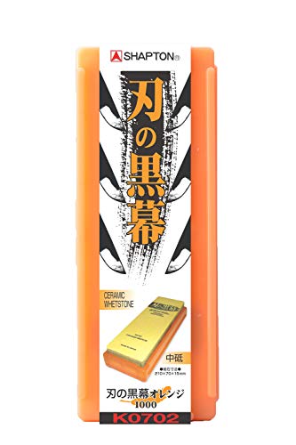 #1000(オレンジ)オレンジ/中砥/3-0222-0104・Size:中砥Style:#1000(オレンジ)・パッケージ個数:1・サイズ: 210x70x15mm刃の黒幕シリーズは、刃物の種類と材質により、砥石を細分化し、刃物それぞれに合った、研削力、研ぎ感、仕上がりを追及した砥石です。