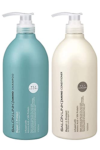 サロンリンク シャンプー コンディショナー セット アミノ酸 贅沢処方 ラウレス硫酸フリー ノンシリコンシャンプー 低刺激 高保湿 安心して使え