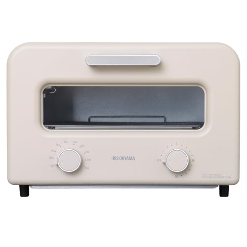 Vertical Type Toasters - アイリスオーヤマ スチームカーボントースター オーブン 4枚焼き 表面サクサク ふんわり柔らかスチーム機能 スチーム 無段階温度調整 切り替え