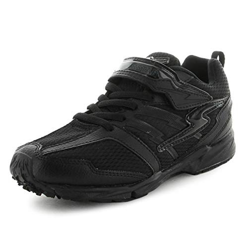 Sneakers - スニーカー 通学履き 男の子 女の子 15~24.5cm キッズ SS J755 ブラック 18.5cm 2E