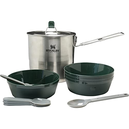 STANLEY(スタンレー) クックセット フォーフォー シルバー アウトドア 野外 キャンプ 調理セット 4人用 食洗機可 10650-01