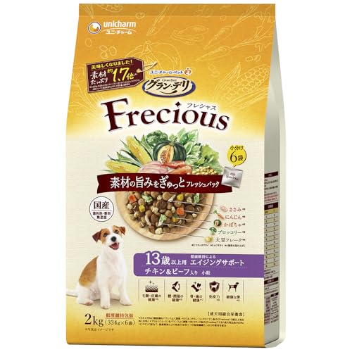 Rakuten - グラン・デリ フレシャス（Frecious）ドッグフード ドライ [13歳以上用] チキン＆ビーフ 2kg【国産】
