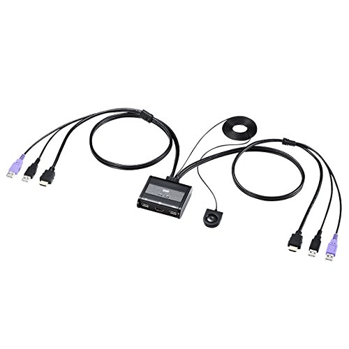 For PC - サンワサプライ(Sanwa Supply) HDMI対応手元スイッチ付きパソコン自動切替器(2:1) SW-KVM2WHU