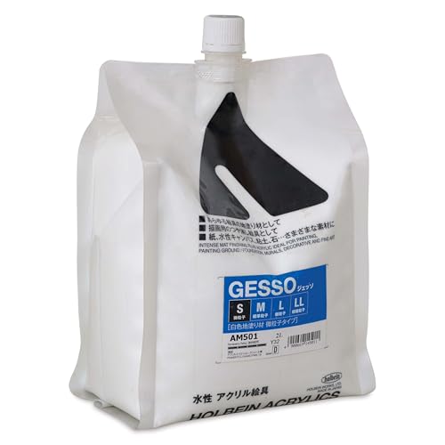 樂天商城 - ホルベイン アクリリックメディウム AM501 2000ml ジェッソ S 〈白色地塗り材 微粒子タイプ〉 14501