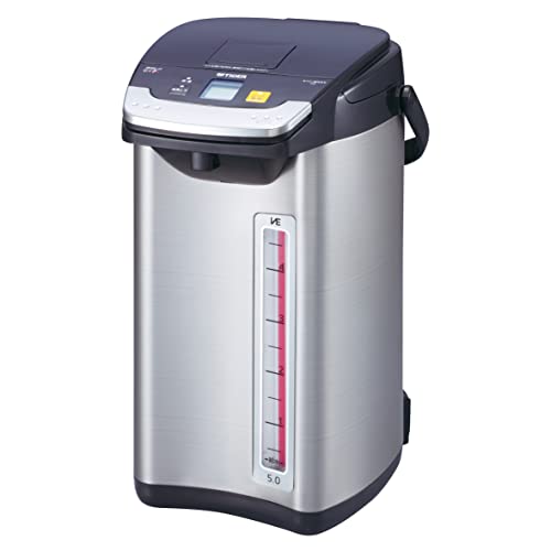 タイガー魔法瓶(TIGER) 電気ポット 蒸気レス 節電VE保温 まほうびん構造 6つの安心・安全構造 とく子さん 大容量 5.0L ブラック