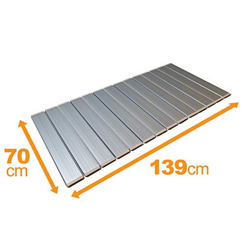 東プレ 折りたたみ 風呂ふた 抗菌 Ag+ メタリックグレー 70×139cm 日本製 M14