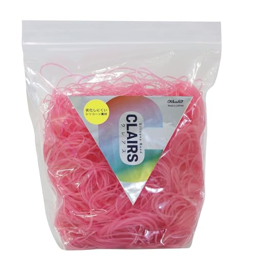ピンク ( 桃色 )/300g入り徳用袋/GGS-300-PK・Color:ピンク ( 桃色 )・パッケージ個数:1・輪ゴムサイズ #16 : 内径約38 / 折径約60 / 切幅約1.1 / 厚さ約1.1 mm・一般的な標準サイズの＃16となります。6色ラインナップで、色別 ( 識別 )としてもオススメです。・内容量:300g (約1 600本) 原産国:日本 色: ピンク ( 桃 )・耐候性・耐移行性に優れ、劣化しにくく長持ちする輪ゴムです。・シリコーン素材なので長持ちし、食品衛生法適合なので安全商品紹介 ●シリコーン素材の劣化しにくい輪ゴムです。 ●耐候性:屋外でも劣化しにくく、継続的に長時間使用できます。 ●移行性:製品を汚染せず、長期間の結束・保管が可能。劣化の心配がありません。 ●耐熱性:高温環境での使用が可能です。 ●装飾性:透明感のあるキレイな色が華やかな装飾を実現します。 ●品名コード:GGS-300-PK ●色:ピンク ●サイズ:#16(内径約38mm折径:約60mm切幅約1.1mm厚さ約1.1mm) ●入数:300g入り ●材質:シリコーン 注意事項 1.天然ゴムを使用しておりませんが、肌に合わない場合はご使用をさけてください。 2.条件によっては結束物が変色する場合がまれにあります。 3.シリコーンバンドは輪ゴム同様に伸縮力を特長としています。使用時のはねかえりに注意して取り扱ってください。 4.鋭いエッジを持つ物に掛けると切れる恐れがあります。布・紙などをあててご使用ください。 5.本品は食用品ではありません。口に含んだりしないでください。 6.電線や電源コードは束ねたままで通電しないでください。 7.直射日光および高温多湿な場所をさけて保管してください。 9.小児の手の届かない場所に保管してください。 使用方法 輪ゴム、結束ひも、束ねる
