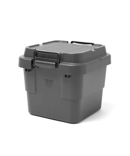 GORDON MILLER スタッキング トランクカーゴ 30L 収納ボックス 大容量 蓋付き 座れる 積み重ね フラット天板 ダークグレー 0