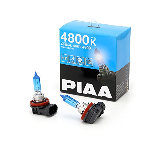 H114800K/2個 (x 1)/HW410・Color:4800KStyle:H11・パッケージ個数:1・4800K ・ 12V 55W ・ 明るさ感115W相当 ・ 1年・H11タイプ ・ 2個入・美しさ極まる。絶妙な蒼白光。・車検時の簡易テスター以上の車検規定10m測光試験クリア・車検対応(国内法規の測光試験クリアする緻密な設計。自社試験機器を備えている強みです。)PIAAのハロゲンシリーズ4800KのASTRAL WHITE(アストラルホワイト)、H11 HW410 です。