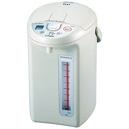 With Thermal Insulation - タイガー魔法瓶 タイガー マイコン電気ポット アーバンベージュ 5L PDN-A500-CU