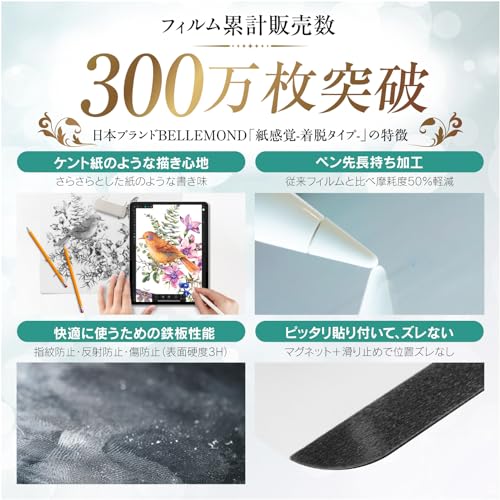 ベルモンド 旧型 iPad Air 10.9 / Pro 11 用 着脱式 ペーパータイプ フィルム マグネット | Air (第4〜5世代)