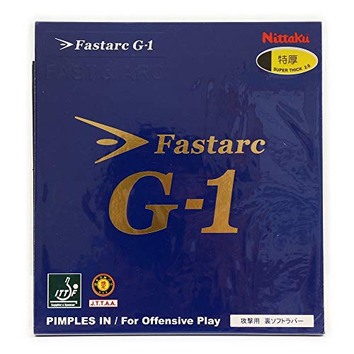 ニッタク(Nittaku) 卓球 ラバー ファスタークG-1 裏ソフト テンション ブラック 特厚 NR8702
