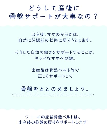 ワコール (Wacoal) マタニティ 骨盤ベルト ベルトタイプ (日本製) 産後 骨盤サポー...