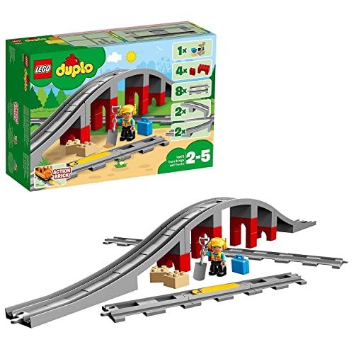 レゴ(LEGO)デュプロ あそびが広がる 鉄道橋とレールセット 10872 おもちゃ ブロック プレゼント幼児 赤ちゃん 電車 でんしゃ 男の子