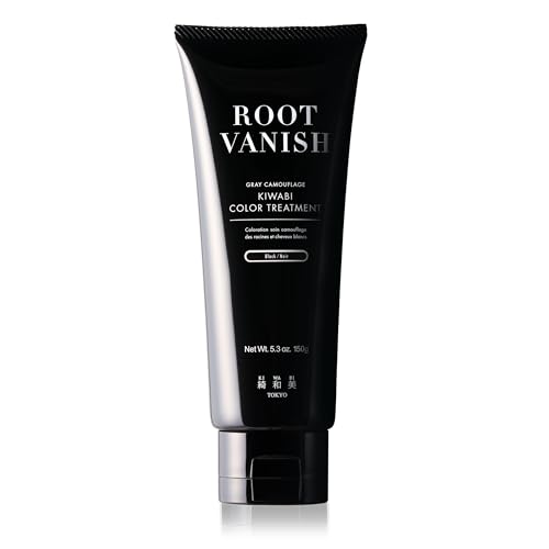 綺和美 KIWABI ROOT VANISH 白髪染め ヘアカラートリートメント ブラック 単品