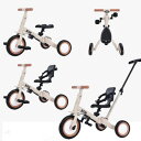 BTM 子供用三輪車 5in1 ベビーカー バイク 三輪車のりもの ランニング 超軽量 押し棒付き ハンドル調整可能 自転車 おもちゃ 乗用玩具