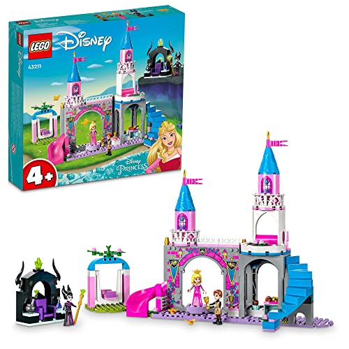 オーロラ姫のお城・マルチカラー 43211・・Style:オーロラ姫のお城・組み立てて遊ぶ知育玩具 ? レゴ | ディズニー オーロラ姫のお城(43211)は、プリンセスが大好きな4才以上のお子さまによろこばれるプレイセットです。・すぐに遊べる ? お城のモデル、ミニドールフィギュア3体(オーロラ姫・フィリップ王子・マレフィセント)、ミニモデル2体がセットになっています。それぞれの小分け袋にキャラクター1体が入っているので、順番に組み立てながら、ごっこ遊びも楽しめます。・プリンセスごっこ ? 映画のお気に入りのシーンを再現したり、新しいストーリーを自由に作って遊びながら、お子さまの表現力や創造性を育てます。・4才以上のお子さまへ ? 『眠れる森の美女』をテーマにしたプレイセットには創造の可能性がいっぱい。お城好きのお子さまにもおススメです。・何度遊んでも楽しい ? お城のサイズ:高さ27cm x 幅38cm x 奥行11cm。ディズニーファンの夢と希望を大切にします。商品紹介 オーロラ姫に会いに行こうステキなお城の中には楽しい仕掛けがいっぱい。王子さまとダンスを楽しんだ後は、階段を上って、オーロラ姫の部屋をのぞいて見よう。バルコニーからはどんな景色が見えるかな？下へ降りるときは、すべり台で急降下おなかが空いたら、キッチンへ行ってカップケーキを食べよう。ブランコで遊ぶのも楽しいよ。あれ？玉座に座っているのは…もしかして魔女のマレフィセント？ 安全警告 レゴデュプロ以外の製品には、小さな部品が入っています。間違って飲み込む危険がありますので、4才未満のお子さまには遊ばせないでください。