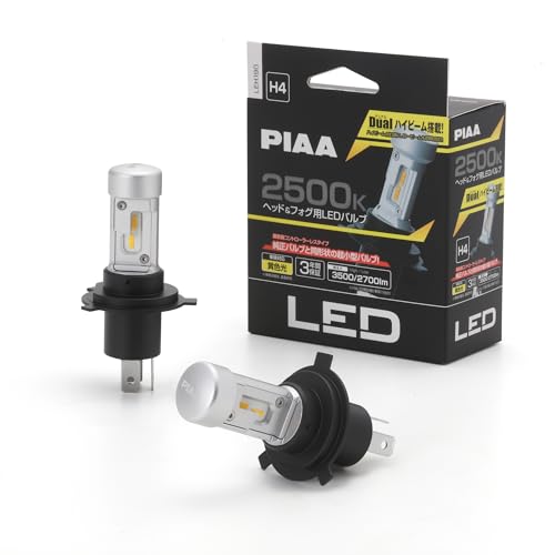 PIAA(ピア) ヘッドライト/フォグライト用 LED 2500K 〈コントローラーレスタイプ〉 12V 18/18W Hi3500/Lo270