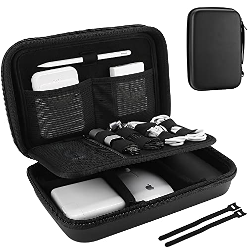 樂天商城 - ProCase ガジェットポーチ、防水性のあるEVA材、大容量、3層仕組み MacBook アダプタ・ Magic Mouse 2・ USB F