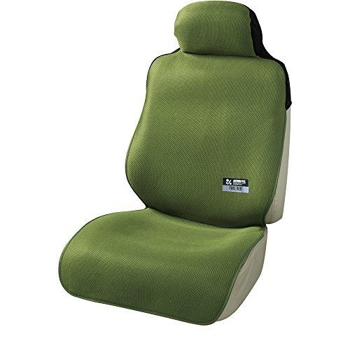 樂天商城 - ボンフォーム(BONFORM) シートカバー ファインデオ 軽/普通車 フロント1枚 消臭・抗菌 取付簡単 丸洗いOK フロント-1 カーキ 4