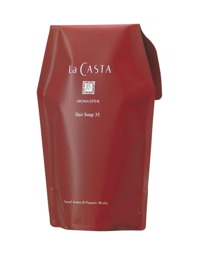 La CASTA ラ・カスタ シャンプー アロマエステ ヘアソープ 21 詰め替え オーガニック 600ml サラサラうるおうツヤ髪へ 日本製 天然アロマ
