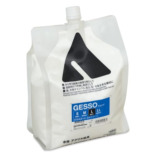 ホルベイン アクリリックメディウム AM503 2000ml ジェッソ L 〈白色地塗り材 粗粒...