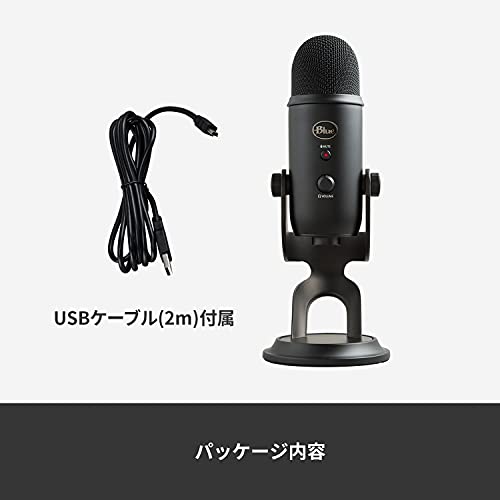 ���������� G Blue Yeti BM400BK USB �����ߥ󥰥ޥ��� ����ǥ󥵡��ޥ��� PC Mac PS5 PS4 �֥�å�������