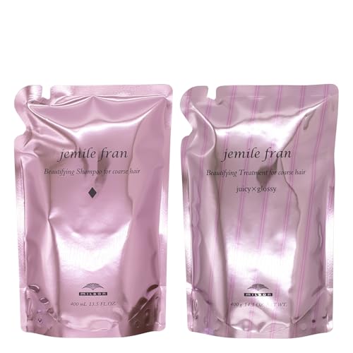 ミルボン ジェミールフラン シャンプー&トリートメント(ダイヤ&ジューシーグッロシー) 400ml 400g 詰め替えセット