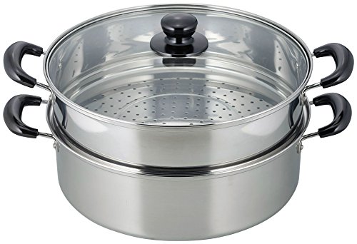 Rakuten - 和平フレイズ 二段蒸し器 ヴェンセ 30cm ガラス蓋付 IH対応 ステンレス シルバー VR-8183