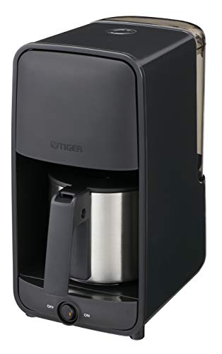 タイガー魔法瓶(TIGER) コーヒーメーカー ドリップ式 シャワードリップ 簡単操作 保温 0.81L 6杯用 ブラックADC-N060K