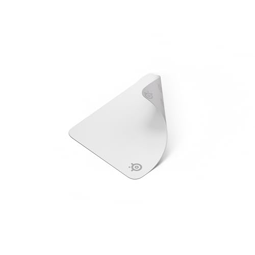 Rakuten - SteelSeries ゲーミングマウスパッド 布製 Mサイズ ホワイト 32cm×27cm×0.2cm QcK White 63461 白