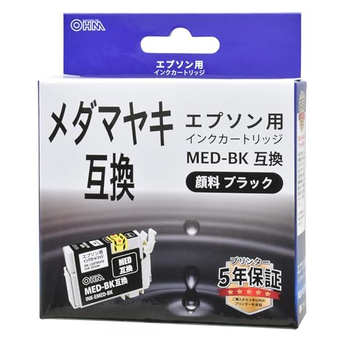 ブラック/ブラック/INK-EMED-BK・Color:ブラックSize:ブラック・【 特 長 】　エプソン用インクカートリッジ メダマヤキ 顔料ブラック（MED-BK）互換　1個入り　プリンター5年・【 仕 様 】　適合機種：EW-056A、EW-456A・ご注意 本製品は純正メーカー製造ではありません。 適合機種以外はご使用になれません。【 特 長 】 ● エプソン用インクカートリッジ メダマヤキ 顔料ブラック（MED-BK）互換 ● 1個入り ● プリンター5年 【 仕 様 】 適合機種：EW-056A、EW-456A ご注意 本製品は純正メーカー製造ではありません。 適合機種以外はご使用になれません。
