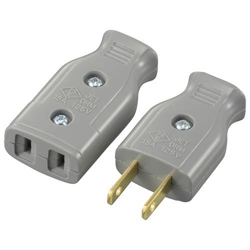 差込みボディ(2個入り)灰/-/HS-HST/HP・パッケージ個数:1・【 特 長 】　プラグとボディのセットです　補修用　1500ワットまで・【 仕 様 】　15A-125V・適合電線：VFF（ビニール平行線）/VCTFK（小判コード）…2.0mm2（0.26mm×37芯まで）【 特 長 】 ● プラグとボディのセットです ● 補修用 ● 1500ワットまで 【 仕 様 】 15A-125V 適合電線：VFF（ビニール平行線）/VCTFK（小判コード）…2.0mm2（0.26mm×37芯まで）