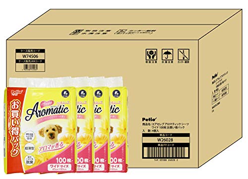 ペティオ (Petio) エアセレブアロマティックシーツ ワイド 100枚×4個 (ケース販売)