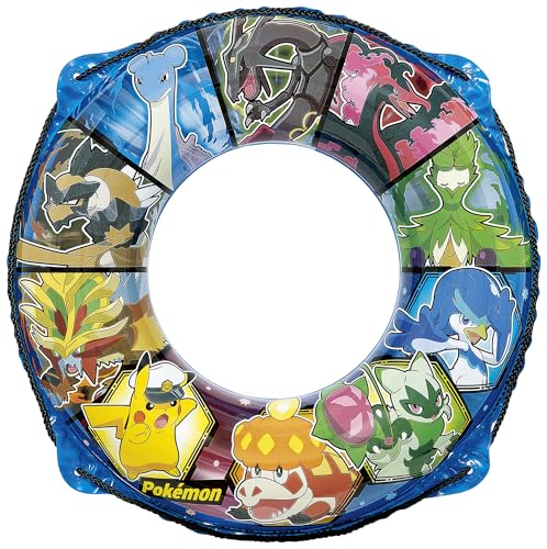 Swim Ring - イガラシ ポケモン60cmウキワブルー（ロープ付き）膨らんだうきわの内周は約85〜90cm AHD-60B