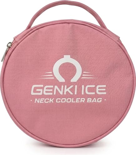 GENKI ICE ネッククーラー 保冷ケース 保冷ポーチ アイスネックリング クールリング 収納 保冷バッグ 円形 持ち運び 軽量 コンパクト