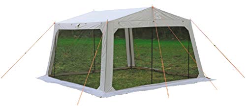 Rakuten - キャプテンスタッグ(CAPTAIN STAG) テント タープ メッシュタープ [4-5人用] 【サイズ310×330×H200cm】 PU加工