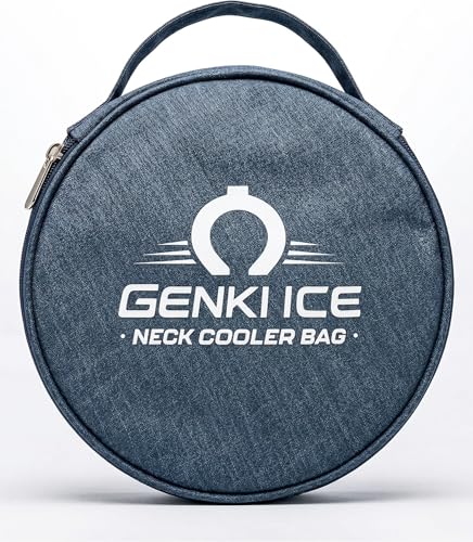 GENKI ICE ネッククーラー 保冷ケース 保冷ポーチ アイスネックリング クールリング 収納 保冷バッグ 円形 持ち運び 軽量 コンパクト