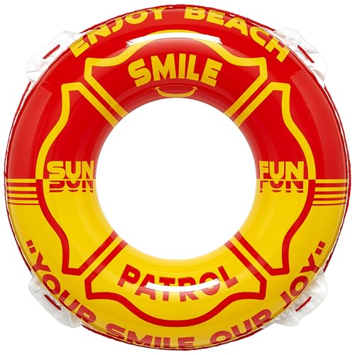 Swim Ring - イガラシ 110cm浮き輪 エンジョイビーチウキワ ロープ付き RLD-110J