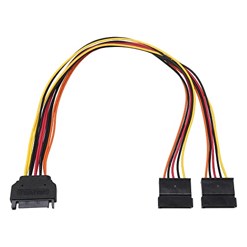 NEWモデル-/Pack of 1/S2-1505SAC・パッケージ個数:1・電源ユニット側: シリアルATA電源コネクタ (15ピン) オス・デバイス側: シリアルATA電源コネクタ (15ピン) メス×2・ケーブル長: 30cm・RoHS指令準拠 (10物質)電源ユニットのシリアルATA電源コネクタ (15ピン) を2つに分岐します。 SATA機器の増設に便利です。
