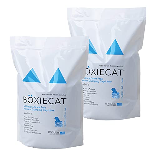 【OFT】 BOXIECAT ボクシーキャット ブルー 7.2kg 2個セット 猫砂 固まる ベントナイト 無香料 無着色 天然抗菌性の砂 ニオ