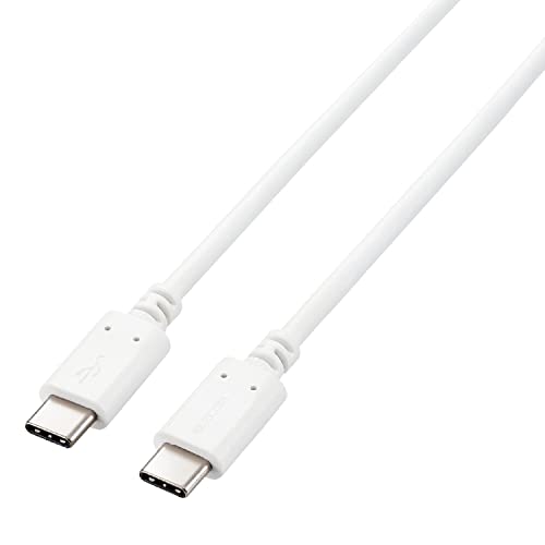ホワイト/1m/U2C-CC5PC10NWH・Color:ホワイトSize:1m・パッケージ個数:1・ケーブル両端にUSB Type-C(TM)端子を搭載し、最大100WのUSB Power Deliveryに対応したUSB2.0ケーブルです。従来品より約40%小型化(当社比)したコンパクトコネクターによりパソコン周りをスッキリ配線できます。・USB Type-C(TM)を搭載しているパソコンなどに、USB Type-C(TM)を搭載している機器を接続し、充電やデータ転送ができるUSB2.0ケーブルです。・USB Power Delivery対応により、最大100W(20V/5A)の大電流で接続機器への給電が可能です。・接続する機器がUSB Power Delivery対応である必要があります。・ご使用になるパソコンなどの性能によって、供給される電流値が異なります。●USB Type-C?を搭載しているパソコンなどに、USB Type-C?を搭載している機器を接続し、充電やデータ転送ができるUSB2.0ケーブルです。●USB Power Delivery対応により、最大100W（20V/5A）の大電流で接続機器への給電が可能です。●接続する機器がUSB Power Delivery対応である必要があります。●ご使用になるパソコンなどの性能によって、供給される電流値が異なります。●従来品より約40％小型化（エレコム社比）したコンパクトコネクターによりパソコン周りをスッキリ配線できます。●また持ち運び時の携帯性にも優れています。●USB2.0の規格である「Certified Hi-Speed USB（USB2.0）」の正規認証品です。●USB Type-C?コネクターは、裏、表に関係なくケーブルを挿し込めます。●最大480Mbpsの高速データ転送が可能です。●難燃性の素材を使用し、安全性を高めています。●外部ノイズの干渉から信号を保護する2重シールドケーブルを採用しています。●サビなどに強く信号劣化を抑える金メッキピンを採用しています。●EUの「RoHS指令（電気・電子機器に対する特定有害物質の使用制限）」に準拠（10物質）した、環境にやさしい製品です。●USB Type-C and USB-C are trademarks of USB Implementers Forum●基準製品よりも容器包装のプラスチック重量を20％以上削減した、『THINK ECOLOGY』認定製品です。