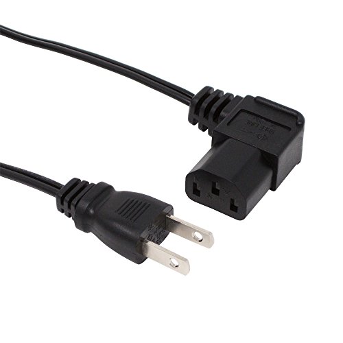 アイネックス AC電源ケーブル 極細L型タイプ 0.5m ACP-05L-BK